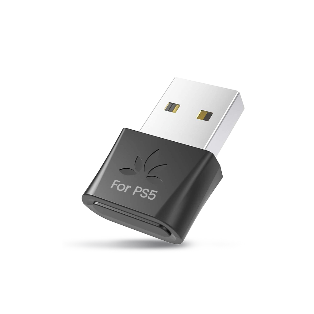 DG80-Gaming Bluetooth 5.3 USB Adapter for PS5, low-latency aptX Adaptive wireless audio transmitter for Bluetooth headphones and earbuds.

