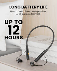 Loop-RX Auracast Neckband Earbuds, add-on for Aura Loop with up to 12 hours of continuous playtime