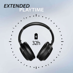 Aria Pro 2 Bluetooth Headphones with Mic for Computer, with 32H playtime 