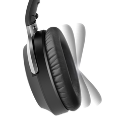 Aria Pro Bluetooth 5.0 HD Headphones with ANC and detachable boom mic and soft  replaceable earpads 