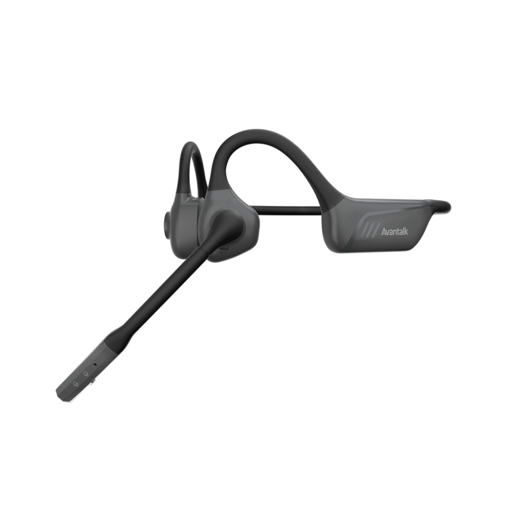 Lingo Open-Ear Bluetooth Headphones with Boom Mic, aptX HD and aptX LL low-latency audio.