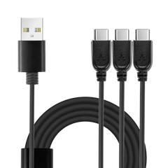 3-in-1 60CM USB to Type C charging cable for Audiplex TR2403s