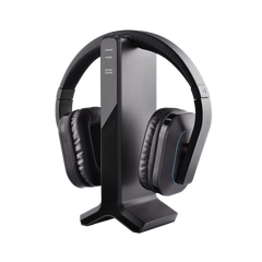 HT280 Wireless TV headphones, high volume setting, transmitter charging dock, ideal for the seniors and hearing impaired
